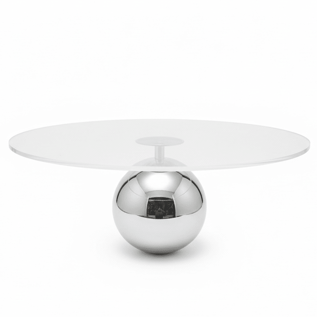 AKDC Large Acrylic Round Cake Display Stand with Durable Silver Metal Base for Events and Parties – 30×15 cm - Al Kabayel Discount CentreAKDC Large Acrylic Round Cake Display Stand with Durable Silver Metal Base for Events and Parties – 30×15 cmServing TraysAKDCAl Kabayel Discount Centre