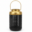 AKDC Large Black and Gold Metal Lantern Candle Holder with Handle for Home Decoration, Events & Ambient Lighting – 25×10 cm - Al Kabayel Discount CentreAKDC Large Black and Gold Metal Lantern Candle Holder with Handle for Home Decoration, Events & Ambient Lighting – 25×10 cmHome Décor AccentsAKDCAl Kabayel Discount Centre