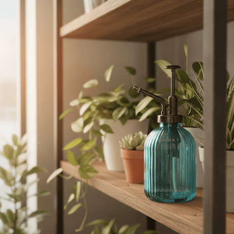 AKDC Large Capacity Blue & Black Glass Spray Bottle with Premium Metal Trigger for Household & Gardening Use – 350ml - Al Kabayel Discount CentreAKDC Large Capacity Blue & Black Glass Spray Bottle with Premium Metal Trigger for Household & Gardening Use – 350mlKitchen Utensils & GadgetsAKDCAl Kabayel Discount Centre
