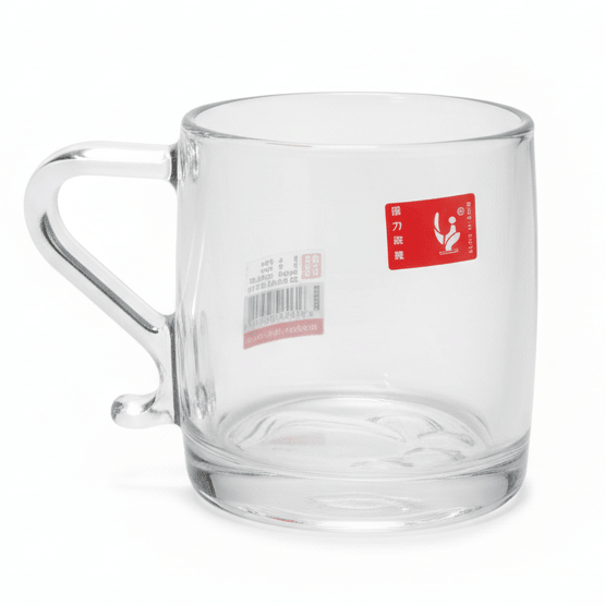 AKDC Large Capacity Clear Glass Mug with Designer Elegant Handle for Coffee Tea 345ml - Al Kabayel Discount CentreAKDC Large Capacity Clear Glass Mug with Designer Elegant Handle for Coffee Tea 345mlMugsAKDCAl Kabayel Discount Centre