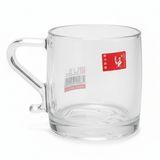 AKDC Large Capacity Clear Glass Mug with Designer Elegant Handle for Coffee Tea 345ml - Al Kabayel Discount CentreAKDC Large Capacity Clear Glass Mug with Designer Elegant Handle for Coffee Tea 345mlMugsAKDCAl Kabayel Discount Centre