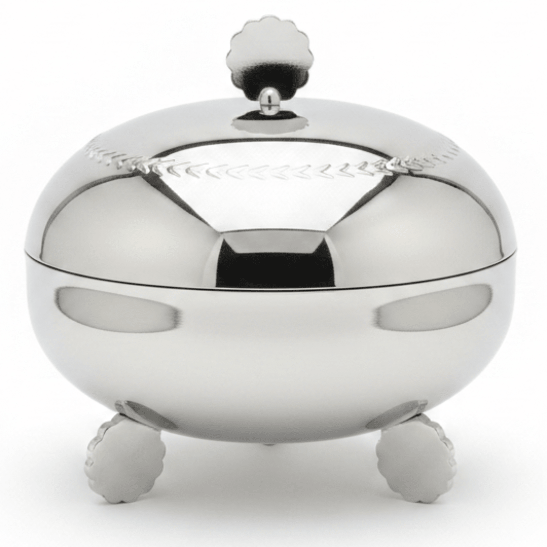 AKDC Large Capacity Stainless Steel Dates Bowl with Lid for Home & Hospitality Use – 15.5 cm - Al Kabayel Discount CentreAKDC Large Capacity Stainless Steel Dates Bowl with Lid for Home & Hospitality Use – 15.5 cmBowlsAKDCAl Kabayel Discount Centre