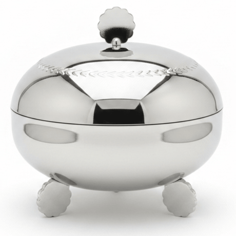 AKDC Large Capacity Stainless Steel Dates Bowl with Lid for Home & Hospitality Use – 15.5 cm - Al Kabayel Discount CentreAKDC Large Capacity Stainless Steel Dates Bowl with Lid for Home & Hospitality Use – 15.5 cmBowlsAKDCAl Kabayel Discount Centre