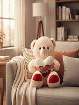 AKDC Large Cream Color Teddy Bear (50 cm) – Soft Plush Toy - Al Kabayel Discount CentreAKDC Large Cream Color Teddy Bear (50 cm) – Soft Plush ToyToysAKDCAl Kabayel Discount Centre