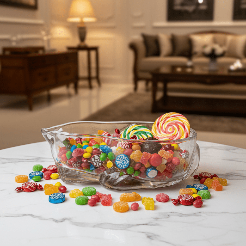 AKDC Large Elegant Glass Candy Pot – Spacious Decorative Container for Candy, Snacks & Storage 20×13 cm - Al Kabayel Discount CentreAKDC Large Elegant Glass Candy Pot – Spacious Decorative Container for Candy, Snacks & Storage 20×13 cmJars & Food SaversAKDCAl Kabayel Discount Centre