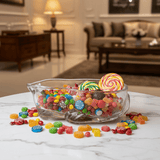 AKDC Large Elegant Glass Candy Pot – Spacious Decorative Container for Candy, Snacks & Storage 20×13 cm - Al Kabayel Discount CentreAKDC Large Elegant Glass Candy Pot – Spacious Decorative Container for Candy, Snacks & Storage 20×13 cmJars & Food SaversAKDCAl Kabayel Discount Centre