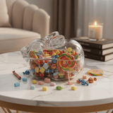 AKDC Large Elegant Glass Candy Pot – Spacious Decorative Container for Candy, Snacks & Storage 20×13 cm - Al Kabayel Discount CentreAKDC Large Elegant Glass Candy Pot – Spacious Decorative Container for Candy, Snacks & Storage 20×13 cmJars & Food SaversAKDCAl Kabayel Discount Centre