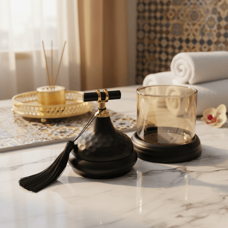 AKDC Large Glass Storage Container with Strong Black Metal Lid – Elegant Multipurpose Kitchen Canister for Coffee, Sugar, Tea, Snacks and Dry Ingredients, Modern Countertop Storage, Size 20 × 13 cm - Al Kabayel Discount CentreAKDC Large Glass Storage Container with Strong Black Metal Lid – Elegant Multipurpose Kitchen Canister for Coffee, Sugar, Tea, Snacks and Dry Ingredients, Modern Countertop Storage, Size 20 × 13 cmJars & Food SaversAKDCAl Kabayel Discount Centre