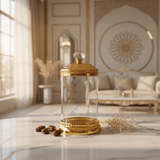 AKDC Large Glass Sugar Jar with Gold Lid & Stand – Elegant Kitchen & Table Storage Solution – 30x12 cm - Al Kabayel Discount CentreAKDC Large Glass Sugar Jar with Gold Lid & Stand – Elegant Kitchen & Table Storage Solution – 30x12 cmJars & Food SaversAKDCAl Kabayel Discount Centre