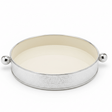 AKDC Large Luxury Silver & Cream Round Candy Pot – Decorative Metal Serving Bowl for Dates Chocolates & Snacks – Perfect Table Display Piece – 26 cm - Al Kabayel Discount CentreAKDC Large Luxury Silver & Cream Round Candy Pot – Decorative Metal Serving Bowl for Dates Chocolates & Snacks – Perfect Table Display Piece – 26 cmServing TraysAKDCAl Kabayel Discount Centre