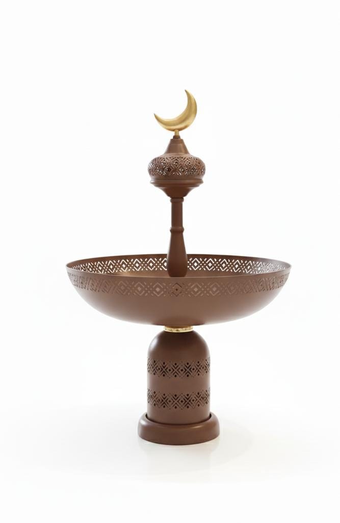 AKDC Large Metal Serving Tray Brown 30×46 cm – Ramadan Celebration Piece - Al Kabayel Discount CentreAKDC Large Metal Serving Tray Brown 30×46 cm – Ramadan Celebration PieceServing TraysAKDCAl Kabayel Discount Centre