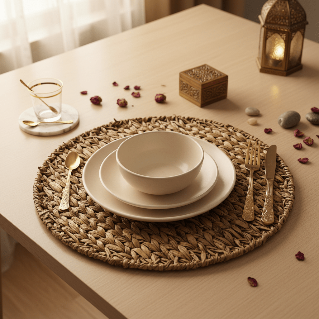 AKDC Large Round Handwoven Rattan Serving Tray – Natural Brown Finish, Stylish Multipurpose Tray for Serving & Decoration, 45 cm - Al Kabayel Discount CentreAKDC Large Round Handwoven Rattan Serving Tray – Natural Brown Finish, Stylish Multipurpose Tray for Serving & Decoration, 45 cmRattanAKDCAl Kabayel Discount Centre