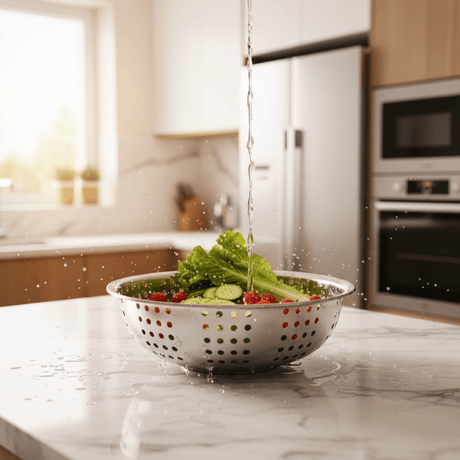 AKDC Large Stainless Steel Colander for Draining – 36 cm - Al Kabayel Discount CentreAKDC Large Stainless Steel Colander for Draining – 36 cmKitchen Utensils & GadgetsAKDCAl Kabayel Discount Centre