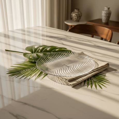 AKDC Leaf - Shaped Glass Cake Plate – Decorative Platter for Cakes, Pastries & Dessert Presentation 30×28 cm - Al Kabayel Discount CentreAKDC Leaf - Shaped Glass Cake Plate – Decorative Platter for Cakes, Pastries & Dessert Presentation 30×28 cmserving traysAKDCAl Kabayel Discount Centre