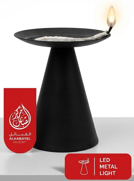 AKDC LED Metal Candle Light – Matte Black | 10×9 cm - Al Kabayel Discount CentreAKDC LED Metal Candle Light – Matte Black | 10×9 cmHome Décor AccentsAKDCAl Kabayel Discount Centre