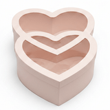 AKDC Light Pink Double Heart Cardboard Gift Box with Transparent Lid for Wedding Gifts, Baby Shower Presents & Romantic Packaging – 32×22×10 cm - Al Kabayel Discount CentreAKDC Light Pink Double Heart Cardboard Gift Box with Transparent Lid for Wedding Gifts, Baby Shower Presents & Romantic Packaging – 32×22×10 cmPacking & Wrapping SuppliesAKDCAl Kabayel Discount Centre
