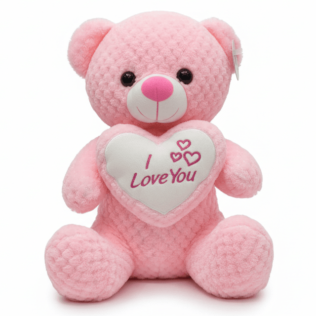 AKDC Light Pink Teddy Bear Soft Plush Toy with "I Love You" Printed Message – 30 cm Stuffed Animal - Al Kabayel Discount CentreAKDC Light Pink Teddy Bear Soft Plush Toy with "I Love You" Printed Message – 30 cm Stuffed AnimalToysAKDCAl Kabayel Discount Centre