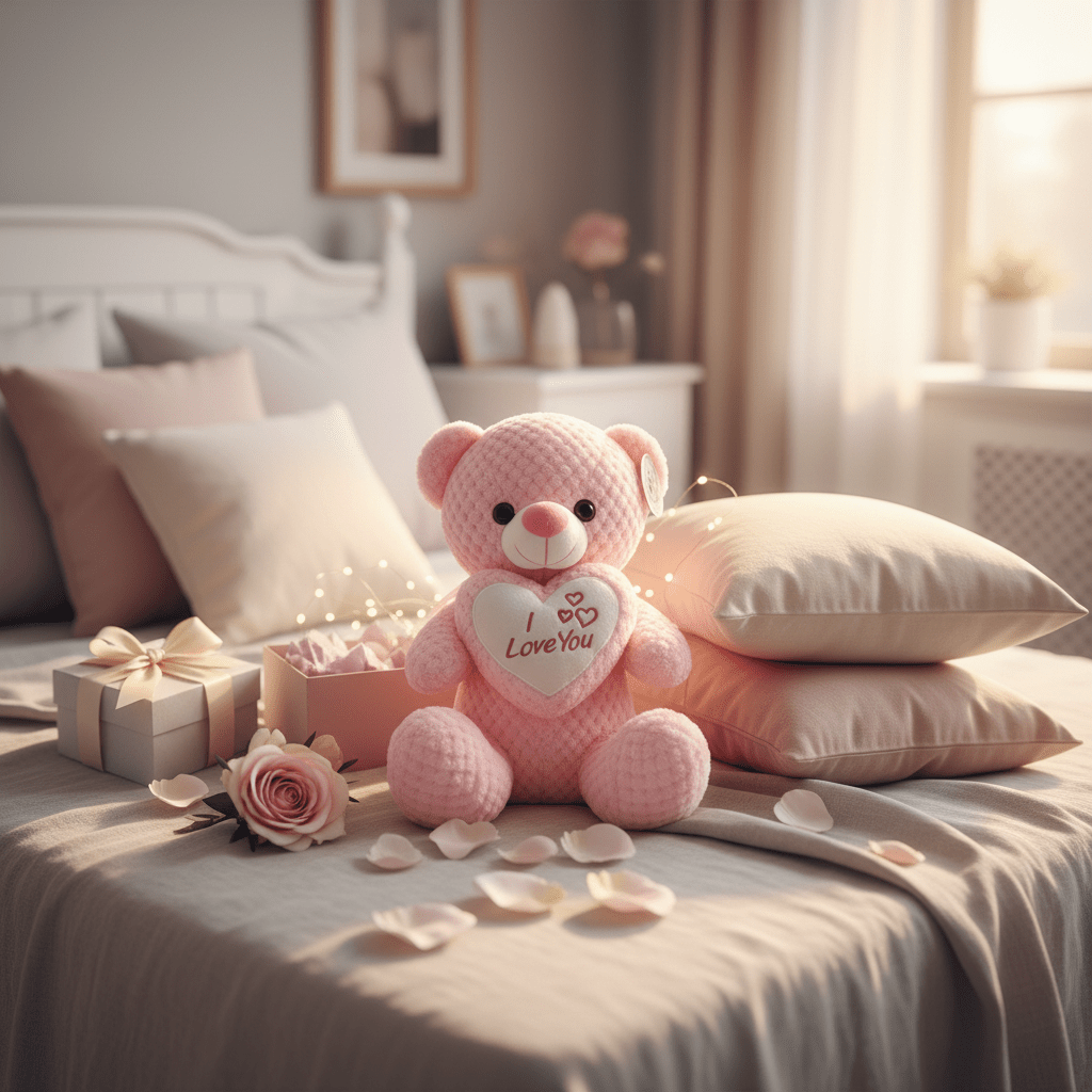 AKDC Light Pink Teddy Bear Soft Plush Toy with "I Love You" Printed Message – 30 cm Stuffed Animal - Al Kabayel Discount CentreAKDC Light Pink Teddy Bear Soft Plush Toy with "I Love You" Printed Message – 30 cm Stuffed AnimalToysAKDCAl Kabayel Discount Centre