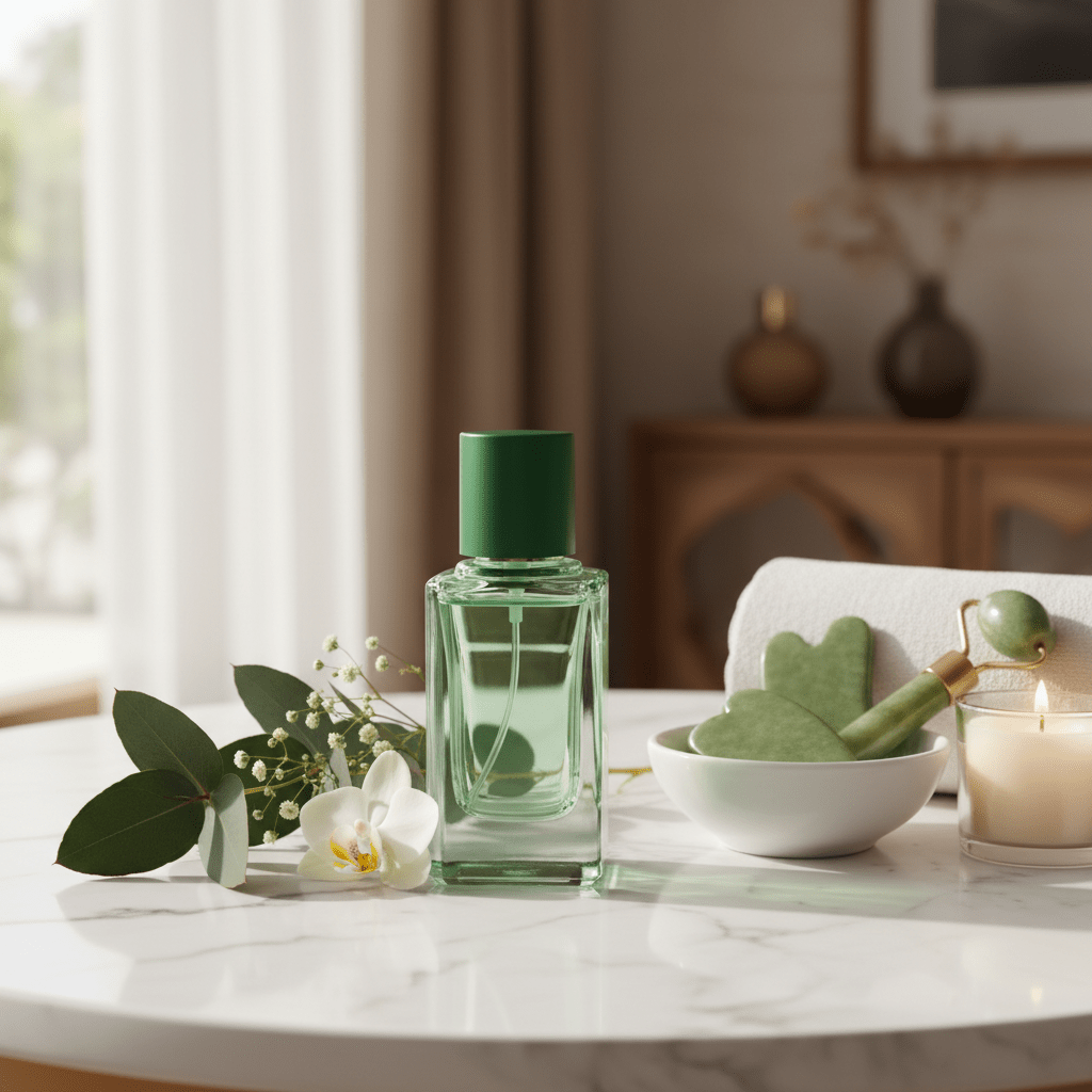 AKDC light tinted green 30ml glass perfume bottle aesthetic refillable fragrance container modern gift item - Al Kabayel Discount CentreAKDC light tinted green 30ml glass perfume bottle aesthetic refillable fragrance container modern gift itemPerfume BottlesAKDCAl Kabayel Discount Centre