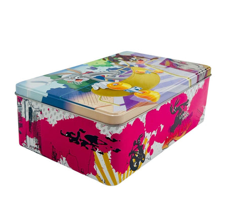 AKDC Looney Tunes Metal Canister 20cm*13cm*7.5cm, Lavender/Pink - W09805 - Al Kabayel Discount CentreAKDC Looney Tunes Metal Canister 20cm*13cm*7.5cm, Lavender/Pink - W09805Food ContainersAKDCAl Kabayel Discount Centre