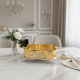 AKDC Luxe Gold & Silver Metal Candy Box Metal with Glass Lid – Stylish Decorative Storage 25 cm - Al Kabayel Discount CentreAKDC Luxe Gold & Silver Metal Candy Box Metal with Glass Lid – Stylish Decorative Storage 25 cmJars & Food SaversAKDCAl Kabayel Discount Centre