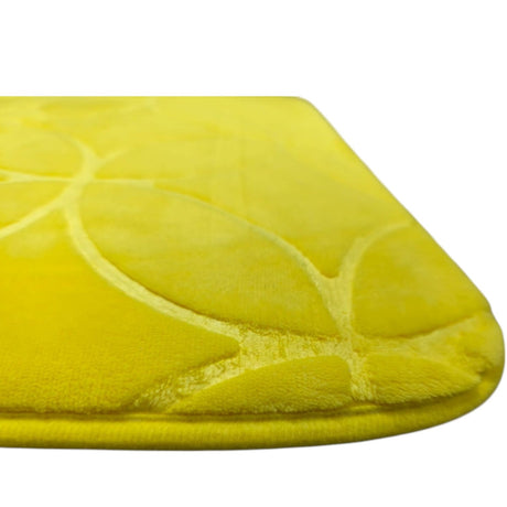 AKDC Luxurious Bathroom Rug Set, Toilet Bath Mat Set Toilet Floor Mats, Microfiber Floor Mats Bathtub Side, Non - Slip & U - Shaped Mats, Water Absorbent Bath Rugs - 3Pcs - 80cmX50cm - (Yellow) - Al Kabayel Discount CentreAKDC Luxurious Bathroom Rug Set, Toilet Bath Mat Set Toilet Floor Mats, Microfiber Floor Mats Bathtub Side, Non - Slip & U - Shaped Mats, Water Absorbent Bath Rugs - 3Pcs - 80cmX50cm - (Yellow)DoormatsAKDCAl Kabayel Discount Centre