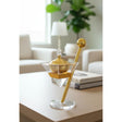 AKDC Luxury Glass Incense Burner with Gold Metal Holder – Elegant Aroma Diffuser for Home, Office, or Meditation Use – Premium Decorative Piece 28x14 cm - Al Kabayel Discount CentreAKDC Luxury Glass Incense Burner with Gold Metal Holder – Elegant Aroma Diffuser for Home, Office, or Meditation Use – Premium Decorative Piece 28x14 cmCrystal Incense BurnerAKDCAl Kabayel Discount Centre