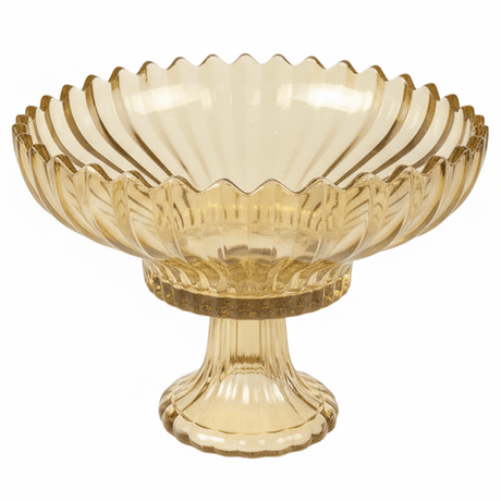 AKDC Luxury Gold - Tinted Glass Footed Candy Bowl with Elegant Round Design for Premium Table Serving – 20×15 cm - Al Kabayel Discount CentreAKDC Luxury Gold - Tinted Glass Footed Candy Bowl with Elegant Round Design for Premium Table Serving – 20×15 cmBowlsAKDCAl Kabayel Discount Centre