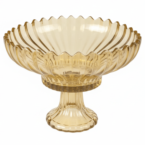 AKDC Luxury Gold - Tinted Glass Footed Candy Bowl with Elegant Round Design for Premium Table Serving – 20×15 cm - Al Kabayel Discount CentreAKDC Luxury Gold - Tinted Glass Footed Candy Bowl with Elegant Round Design for Premium Table Serving – 20×15 cmBowlsAKDCAl Kabayel Discount Centre