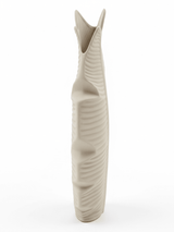 AKDC Luxury Leaf - Style Ceramic Flower Vase – Elegant White Decorative Design for Modern Interiors, 25 × 14 cm - Al Kabayel Discount CentreAKDC Luxury Leaf - Style Ceramic Flower Vase – Elegant White Decorative Design for Modern Interiors, 25 × 14 cmFlower/Plant PotsAKDCAl Kabayel Discount Centre