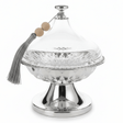AKDC Luxury Metal Candy Bowl with Acrylic Lid – Premium Silver Finish, Decorative Storage for Sweets & Dry Fruits, 19 × 15 cm - Al Kabayel Discount CentreAKDC Luxury Metal Candy Bowl with Acrylic Lid – Premium Silver Finish, Decorative Storage for Sweets & Dry Fruits, 19 × 15 cmJars & Food SaversAKDCAl Kabayel Discount Centre