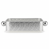 AKDC Luxury Silver & Cream Rectangular Metal Candy Serving Pot – Elegant Decorative Storage Container for Sweets Dates & Chocolates – Premium Table Centerpiece – 21x16 cm - Al Kabayel Discount CentreAKDC Luxury Silver & Cream Rectangular Metal Candy Serving Pot – Elegant Decorative Storage Container for Sweets Dates & Chocolates – Premium Table Centerpiece – 21x16 cmServing TraysAKDCAl Kabayel Discount Centre