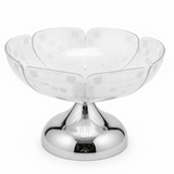 AKDC Luxury Silver Metal Base Acrylic Fruit Bowl, Modern Decorative Centerpiece Serving Bowl – 25 × 15 cm - Al Kabayel Discount CentreAKDC Luxury Silver Metal Base Acrylic Fruit Bowl, Modern Decorative Centerpiece Serving Bowl – 25 × 15 cmBowlsAKDCAl Kabayel Discount Centre