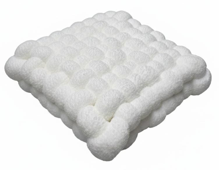 AKDC Luxury Square Knot Throw Pillow – Ultra - Soft White Lamb Fleece Fabric, Modern Home Décor, 40×40×10 cm - Al Kabayel Discount CentreAKDC Luxury Square Knot Throw Pillow – Ultra - Soft White Lamb Fleece Fabric, Modern Home Décor, 40×40×10 cmFloor Pillows & CushionsAKDCAl Kabayel Discount Centre