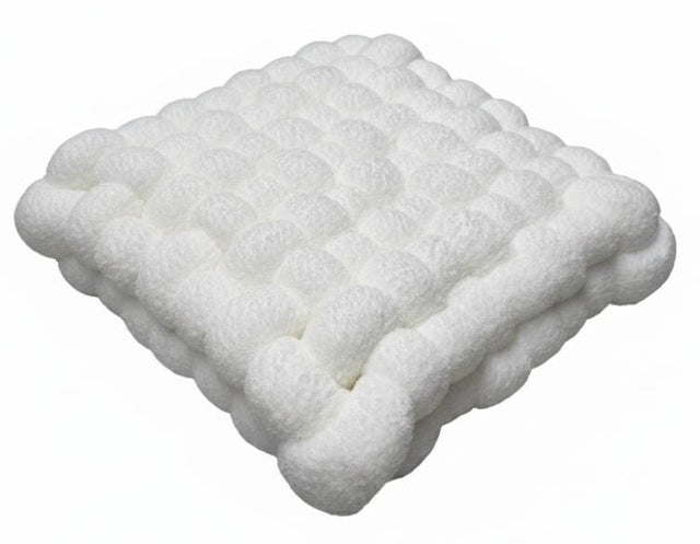 AKDC Luxury Square Knot Throw Pillow – Ultra - Soft White Lamb Fleece Fabric, Modern Home Décor, 40×40×10 cm - Al Kabayel Discount CentreAKDC Luxury Square Knot Throw Pillow – Ultra - Soft White Lamb Fleece Fabric, Modern Home Décor, 40×40×10 cmFloor Pillows & CushionsAKDCAl Kabayel Discount Centre