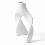 AKDC Luxury Statement Ceramic Decorative Vase – White Sculpted Artistic Design for Modern Interiors, 18 × 15 cm - Al Kabayel Discount CentreAKDC Luxury Statement Ceramic Decorative Vase – White Sculpted Artistic Design for Modern Interiors, 18 × 15 cmFlower/Plant PotsAKDCAl Kabayel Discount Centre