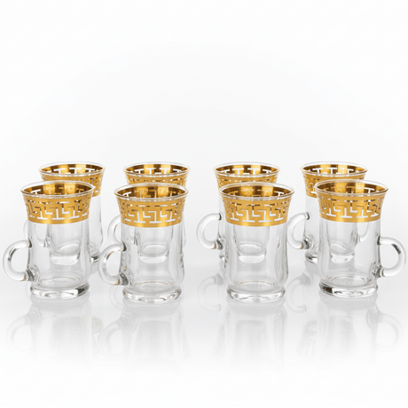 AKDC Luxury Tea Glass Set of Six Pieces with Elegant Gold Detailing 100 ml - Al Kabayel Discount CentreAKDC Luxury Tea Glass Set of Six Pieces with Elegant Gold Detailing 100 mlTumblersAKDCAl Kabayel Discount Centre