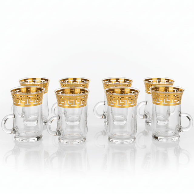 AKDC Luxury Tea Glass Set of Six Pieces with Elegant Gold Detailing 100 ml - Al Kabayel Discount CentreAKDC Luxury Tea Glass Set of Six Pieces with Elegant Gold Detailing 100 mlTumblersAKDCAl Kabayel Discount Centre