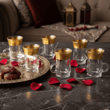 AKDC Luxury Tea Glass Set of Six Pieces with Elegant Gold Detailing 100 ml - Al Kabayel Discount CentreAKDC Luxury Tea Glass Set of Six Pieces with Elegant Gold Detailing 100 mlTumblersAKDCAl Kabayel Discount Centre
