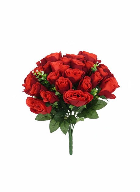 AKDC Luxury Velvet Touch Artificial Red Rose Branch – Premium Silk Petals with Durable Plastic Stem – 36 cm Decorative Floral Accent - Al Kabayel Discount CentreAKDC Luxury Velvet Touch Artificial Red Rose Branch – Premium Silk Petals with Durable Plastic Stem – 36 cm Decorative Floral AccentArtificial FloraAKDCAl Kabayel Discount Centre