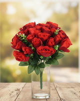 AKDC Luxury Velvet Touch Artificial Red Rose Branch – Premium Silk Petals with Durable Plastic Stem – 36 cm Decorative Floral Accent - Al Kabayel Discount CentreAKDC Luxury Velvet Touch Artificial Red Rose Branch – Premium Silk Petals with Durable Plastic Stem – 36 cm Decorative Floral AccentArtificial FloraAKDCAl Kabayel Discount Centre