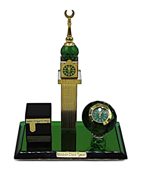 AKDC Makkah Clock Tower with Kaabah Landmark Miniature – Luxurious Islamic Home Décor Showpiece, 18×13 cm - Al Kabayel Discount CentreAKDC Makkah Clock Tower with Kaabah Landmark Miniature – Luxurious Islamic Home Décor Showpiece, 18×13 cmHome Décor AccentsAKDCAl Kabayel Discount Centre