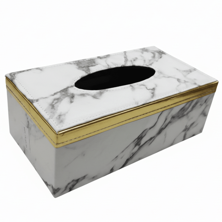 AKDC Marble Pattern PU Leather Tissue Box Holder 13x25x8 Cm - Al Kabayel Discount CentreAKDC Marble Pattern PU Leather Tissue Box Holder 13x25x8 CmNapkin Holders & Tissue BoxAKDCAl Kabayel Discount Centre
