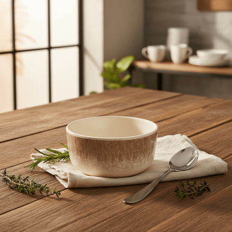 AKDC Medium Cream Crackle Pattern Melamine Soup Bowl Deep Serving Bowl for Rice, Soup and Noodles – 5 Inch - Al Kabayel Discount CentreAKDC Medium Cream Crackle Pattern Melamine Soup Bowl Deep Serving Bowl for Rice, Soup and Noodles – 5 InchBowlsAKDCAl Kabayel Discount Centre