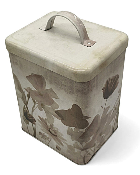 AKDC Medium Metal Canister – 17×14×11 cm, Charming Flower Pattern - Al Kabayel Discount CentreAKDC Medium Metal Canister – 17×14×11 cm, Charming Flower PatternJars & Food SaversAKDCAl Kabayel Discount Centre