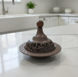 AKDC Medium Metal Tajine 18×15 cm in Brown Finish – Decorative Ramadan Collection Piece - Al Kabayel Discount CentreAKDC Medium Metal Tajine 18×15 cm in Brown Finish – Decorative Ramadan Collection PieceServing TraysAKDCAl Kabayel Discount Centre