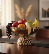 AKDC Medium Metal & Wooden Serving Bowl 26x16 cm – Handcrafted Brown & Cream Dual - Tone Table Bowl for Salads & Snacks - Al Kabayel Discount CentreAKDC Medium Metal & Wooden Serving Bowl 26x16 cm – Handcrafted Brown & Cream Dual - Tone Table Bowl for Salads & SnacksServeware SetsAKDCAl Kabayel Discount Centre