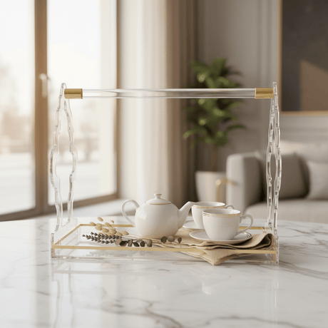 AKDC Medium Rectangular Acrylic Tray Durable Clear Serving Tray for Food and Beverage Service 41 x 21 cm - Al Kabayel Discount CentreAKDC Medium Rectangular Acrylic Tray Durable Clear Serving Tray for Food and Beverage Service 41 x 21 cmServing TraysAKDCAl Kabayel Discount Centre
