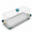 AKDC Medium Rectangular Metal Candy Tray with Acrylic Lid – Elegant Storage & Serving Solution for Desserts & Snacks – 28x12 cm - Al Kabayel Discount CentreAKDC Medium Rectangular Metal Candy Tray with Acrylic Lid – Elegant Storage & Serving Solution for Desserts & Snacks – 28x12 cmServing TraysAKDCAl Kabayel Discount Centre