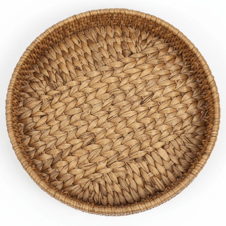 AKDC Medium Round Handwoven Rattan Serving Tray – Natural Brown Color, Decorative Table & Coffee Tray, 40 cm - Al Kabayel Discount CentreAKDC Medium Round Handwoven Rattan Serving Tray – Natural Brown Color, Decorative Table & Coffee Tray, 40 cmRattanAKDCAl Kabayel Discount Centre